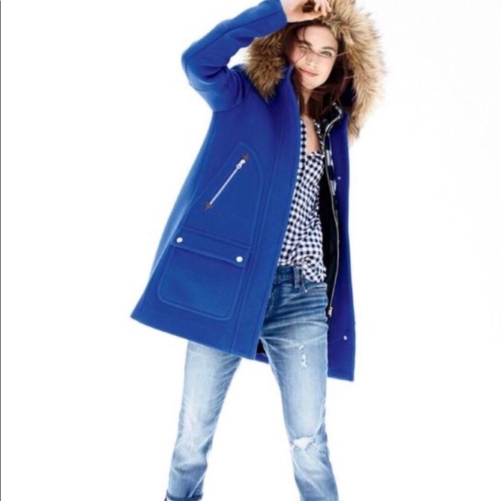 J Crew Chateau Parka Brunswick Blue